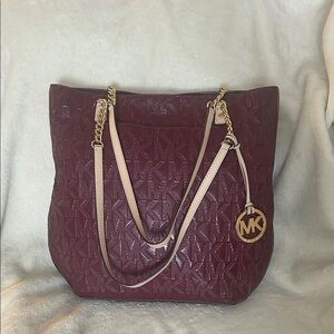 Michael Kors Burgundy Handbag